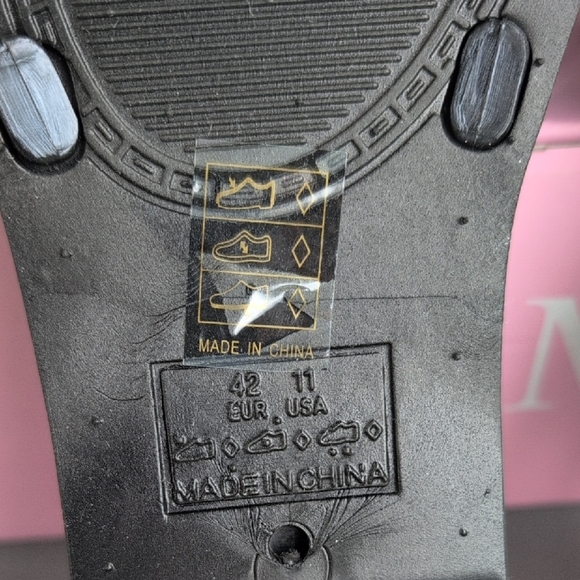 Black Glitter Sandals - Picture 4 of 6